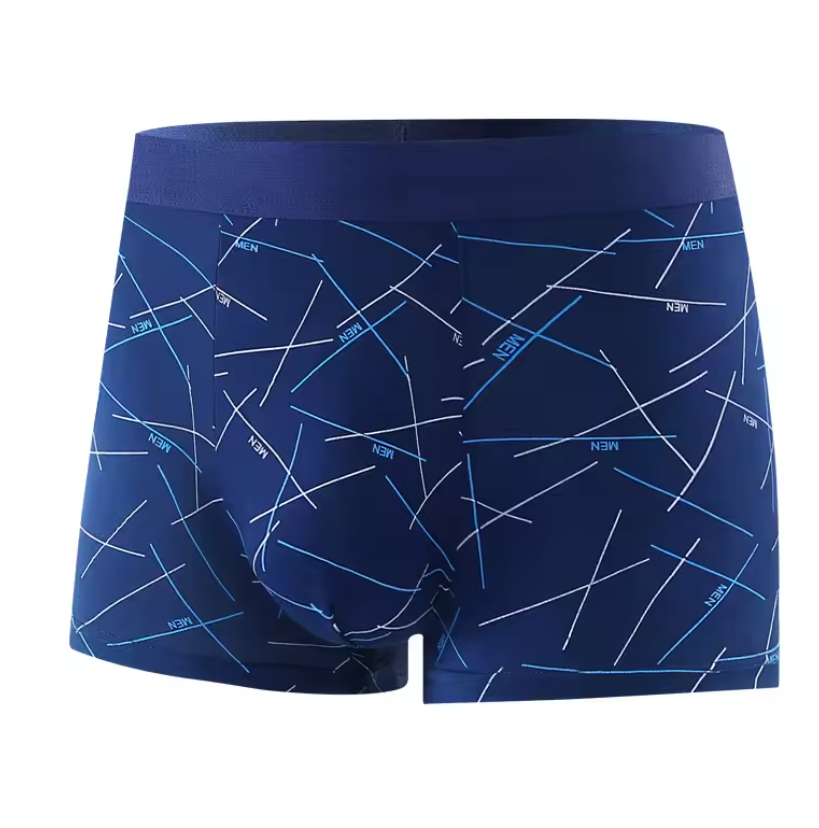 4Pcs Men Boxer underwear Printed Underpants Male Fashion Comfortable Shorts Panties Man Solid Breatable Underwear Boy men clothes Fast delivery within 1-5 days