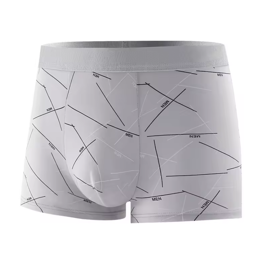 4Pcs Men Boxer underwear Printed Underpants Male Fashion Comfortable Shorts Panties Man Solid Breatable Underwear Boy men clothes Fast delivery within 1-5 days