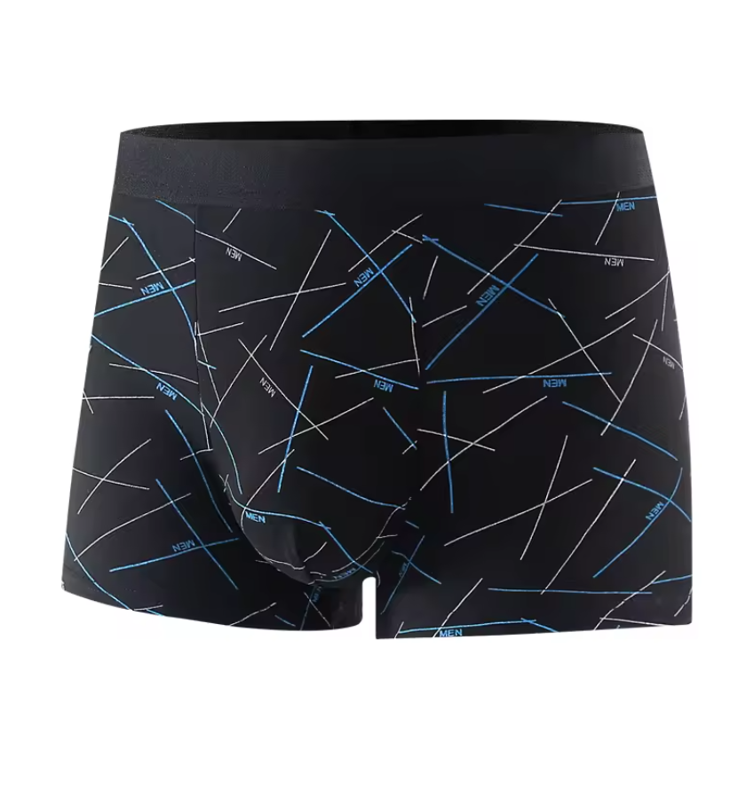 4Pcs Men Boxer underwear Printed Underpants Male Fashion Comfortable Shorts Panties Man Solid Breatable Underwear Boy men clothes Fast delivery within 1-5 days