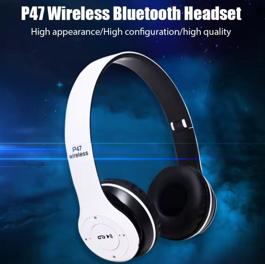 Wireless Headset Over Ear earphone Noise Cancelling Bluetooth-Compatible 5.0 Sports Game Headset Built-in Mic Applicable to mobile phones computers and electronic products Fast delivery within 1-5 day