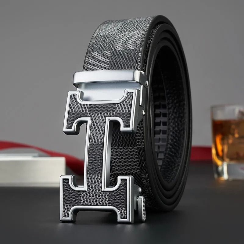 Men's automatic buckle belt male youth student young people canvas women belt trendy casual business belt wear-resistant