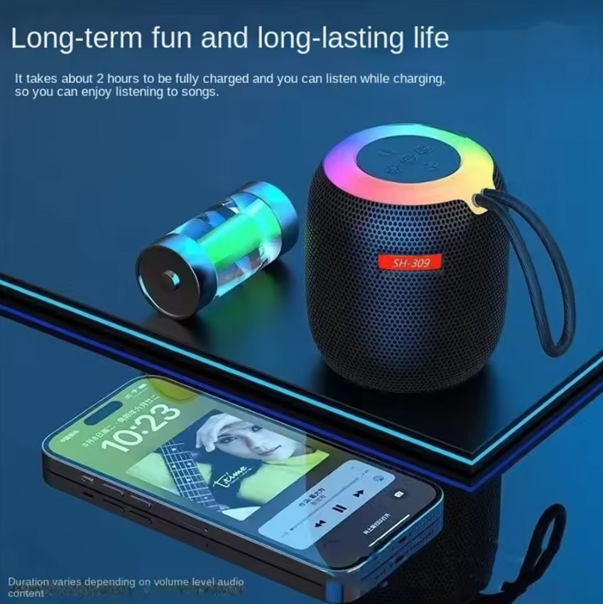 Rechargeable Wireless Bluetooth Speaker  Colorful lights Computer Bar Subwoofer Wireless Stereo Strong Bass Outdoor Speaker Portable Bluetooth Speaker Super Loud Volume Fast delivery within 1-5 days