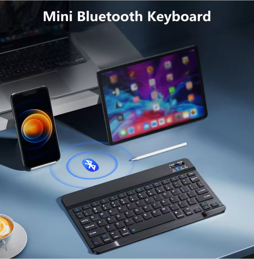 Bluetooth Keyboards Rechargeable Wireless Protable Mini Keyboard keycaps For iPhone Tablet Gaming kit PC Mouse Android Windows Fast delivery within 1-5 days