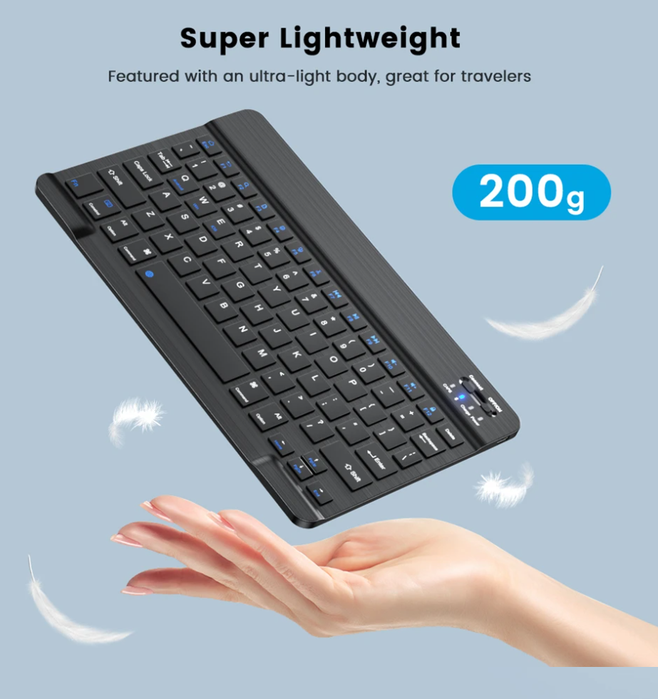 Bluetooth Keyboards Rechargeable Wireless Protable Mini Keyboard keycaps For iPhone Tablet Gaming kit PC Mouse Android Windows Fast delivery within 1-5 days