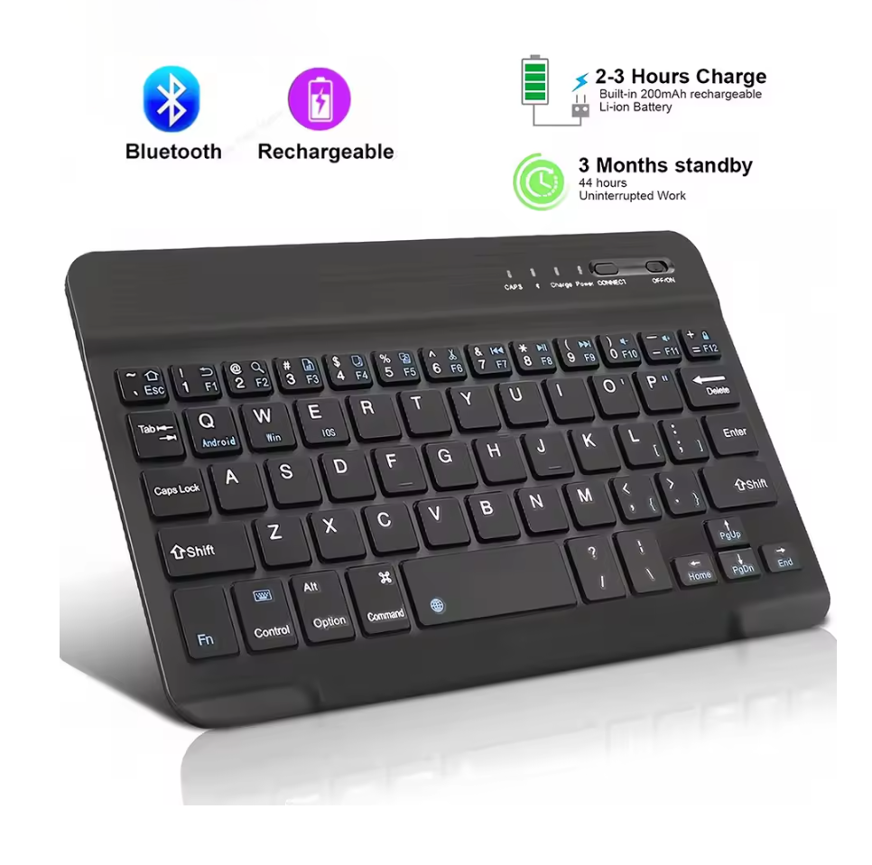 Bluetooth Keyboards Rechargeable Wireless Protable Mini Keyboard keycaps For iPhone Tablet Gaming kit PC Mouse Android Windows Fast delivery within 1-5 days