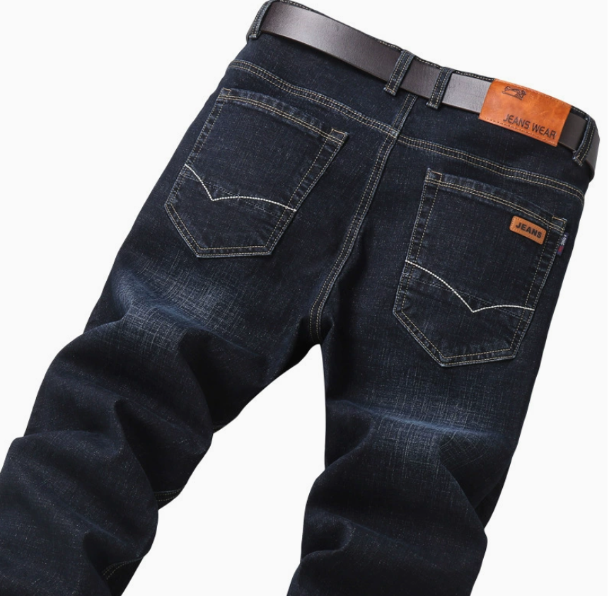 Spring and Summer New Men's Jeans Men Loose Straight Leg Business Men's Pants Casual Work Man Men's Adult Gentleman Long Jeans Fast delivery within 1-5 days