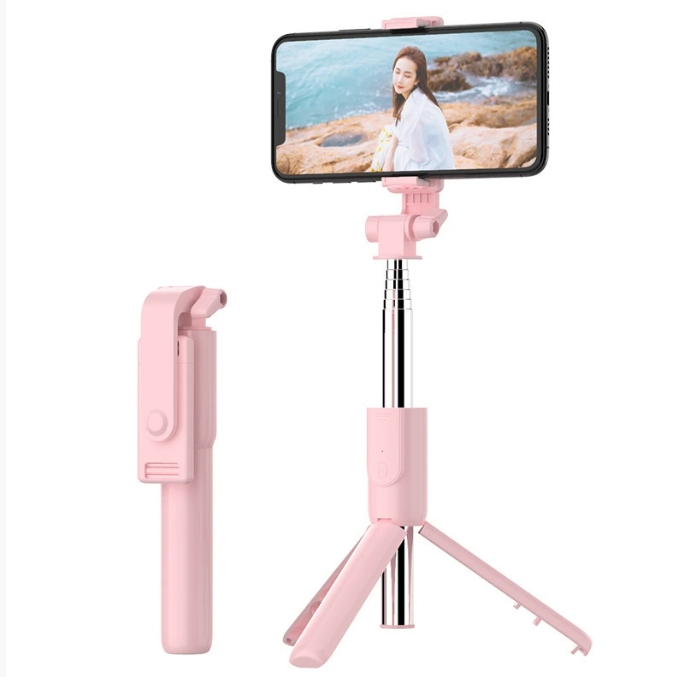 Wireless Bluetooth Selfie Stick Tripod Stand without Fill Light Remote Shutter Tripod  Live Phone Holder  Local fast delivery
