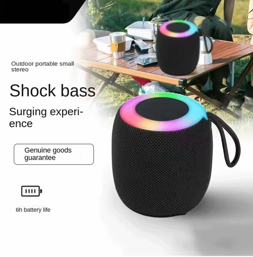 Rechargeable Wireless Bluetooth Speaker  Colorful lights Computer Bar Subwoofer Wireless Stereo Strong Bass Outdoor Speaker Portable Bluetooth Speaker Super Loud Volume Local fast delivery