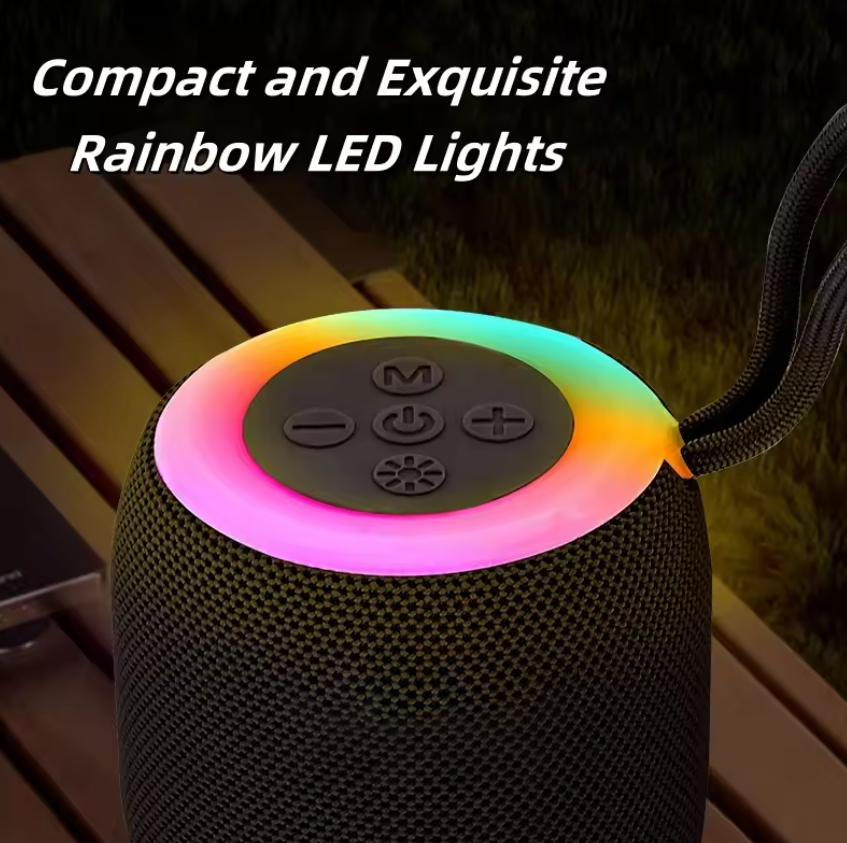 Rechargeable Wireless Bluetooth Speaker  Colorful lights Computer Bar Subwoofer Wireless Stereo Strong Bass Outdoor Speaker Portable Bluetooth Speaker Super Loud Volume Local fast delivery