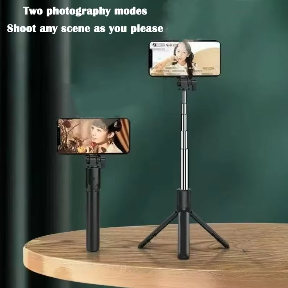 Wireless Bluetooth Selfie Stick Tripod Stand without Fill Light Remote Shutter Tripod  Live Phone Holder  Local fast delivery