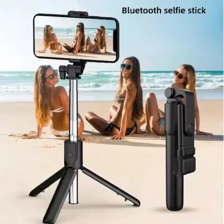 Wireless Bluetooth Selfie Stick Tripod Stand without Fill Light Remote Shutter Tripod  Live Phone Holder  Local fast delivery