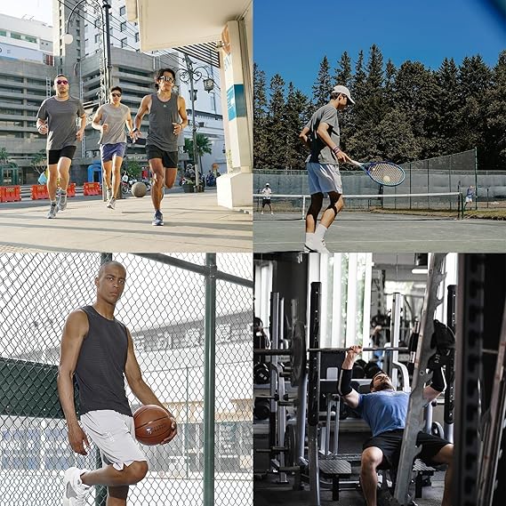 "K golbuy"Athletic Basketball Shorts Workout Gym Quick Dry Shorts Lightweight Mesh Running Shorts Tennis