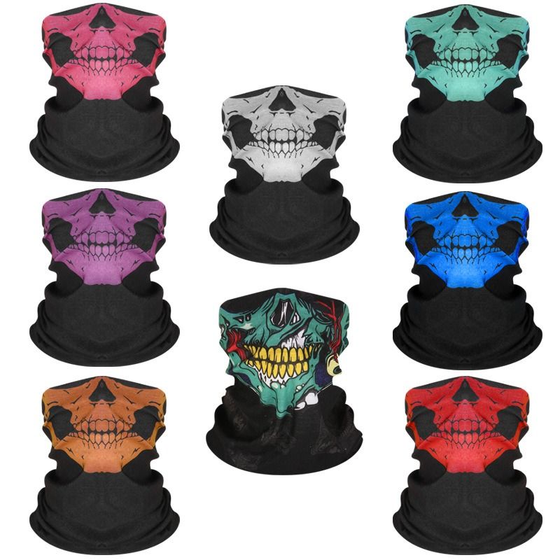 “K golbuy”  Balaclava Skull Mask Ghost Face Mask Neck Gaiter for Men Skeleton Mask Motorcycle Face Mask Gator Mask Call of Duty Ghost Mask for Outdoor Sports Black