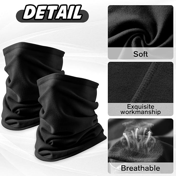 "K golbuy“ 2 pair Neck Gaiter Face Mask,Sun Cooling Scarf,Balaclava Bandana Cover for Men Women