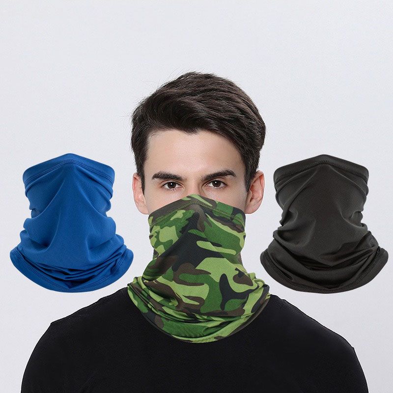 "Breathable Sun Protection Ice Silk Neck Gaiter - Multifunctional Outdoor Fishing Scarf, Cycling Face Mask, Sports Balaclava"
