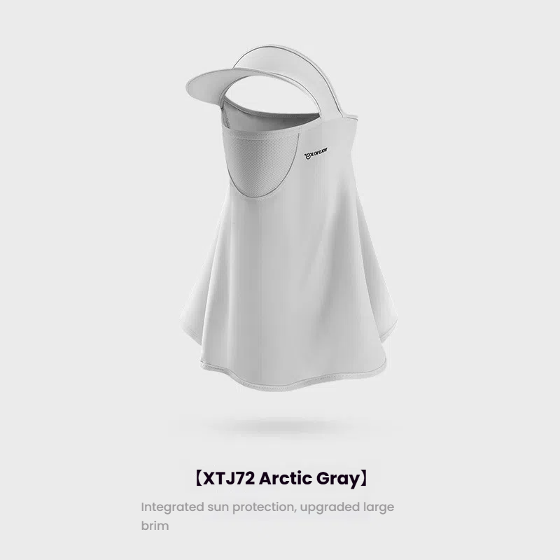 Summer ice - silk sun - protection face mask for women, outdoor sports sun - visor, cycling face - protecting headscarf and veil.