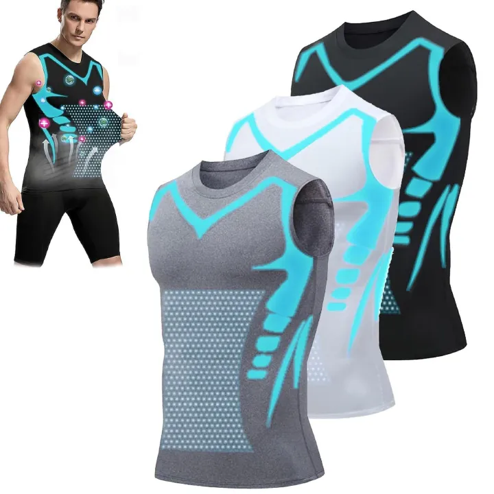 "Men's Moisture-Wicking Sleeveless Basketball Running Training Sports Gym Tights – Elastic Compression Leggings for Hot Climates"​​