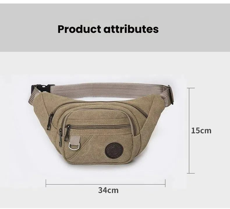 “K golbuy”Multi-functional waist bag for leisure travel unisex use