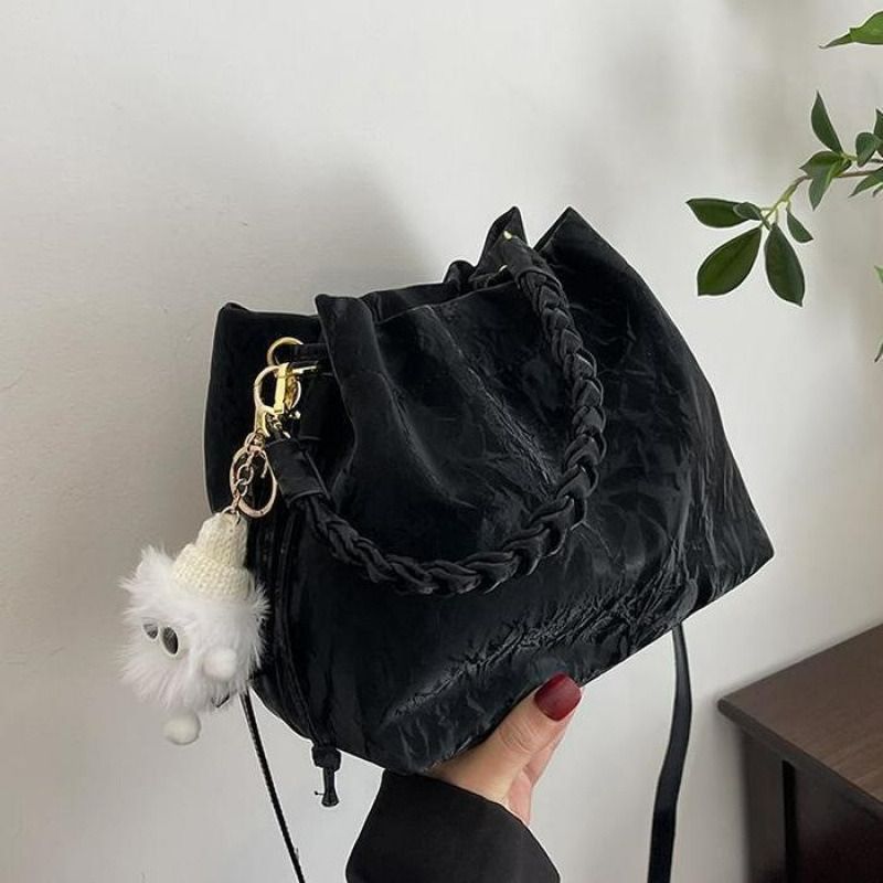 'K GOLBUY'Sense of luxury, foreign style, niche pink bag, women's new versatile crossbody bag, fashion handbag, bucket bag.