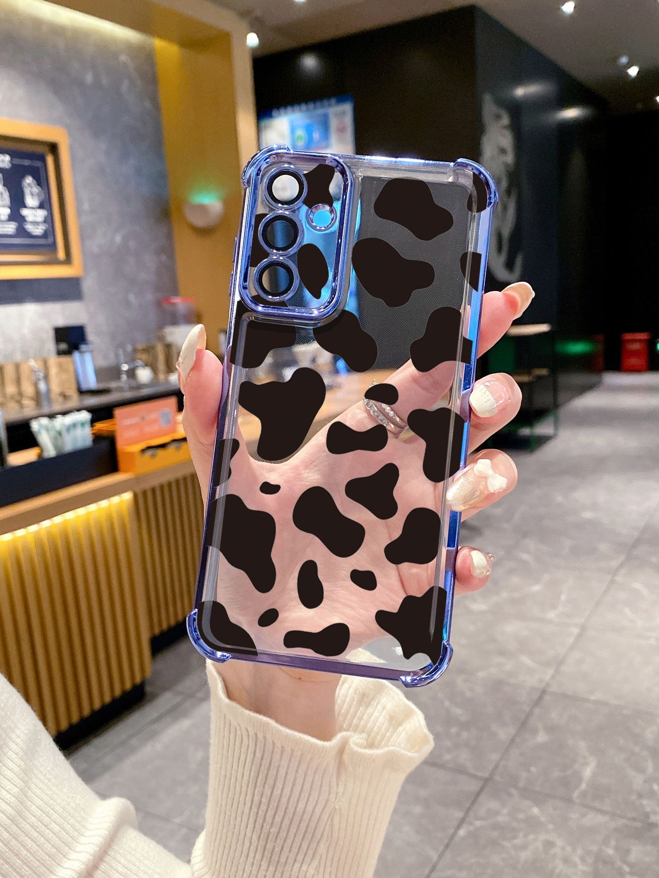 For VIVO Y17S Y27 T1X Y02S Y21S Y02 Y33S Y12S Y18 Y38 Y20 Luxury Leopard Plating Frame Clear Phone Case Anti-shock Cover