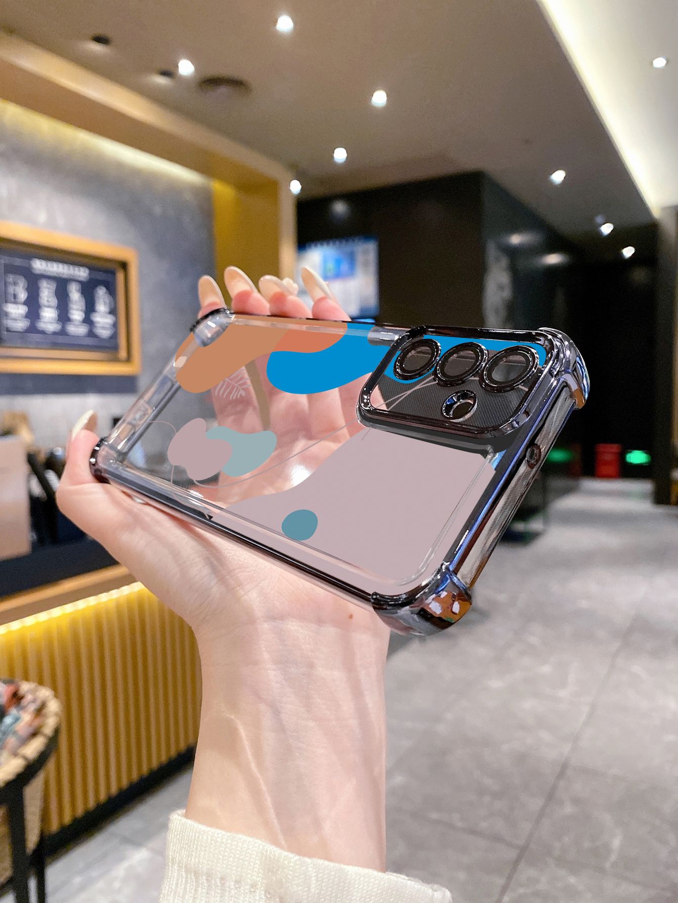 For Samsung Galaxy A15 A05 A35 A55 A14 A34 A33 A53 A73 A32 A56 A36 A06 A16 Morandi Color Plating Frame Clear Phone Case Anti-shock Cover