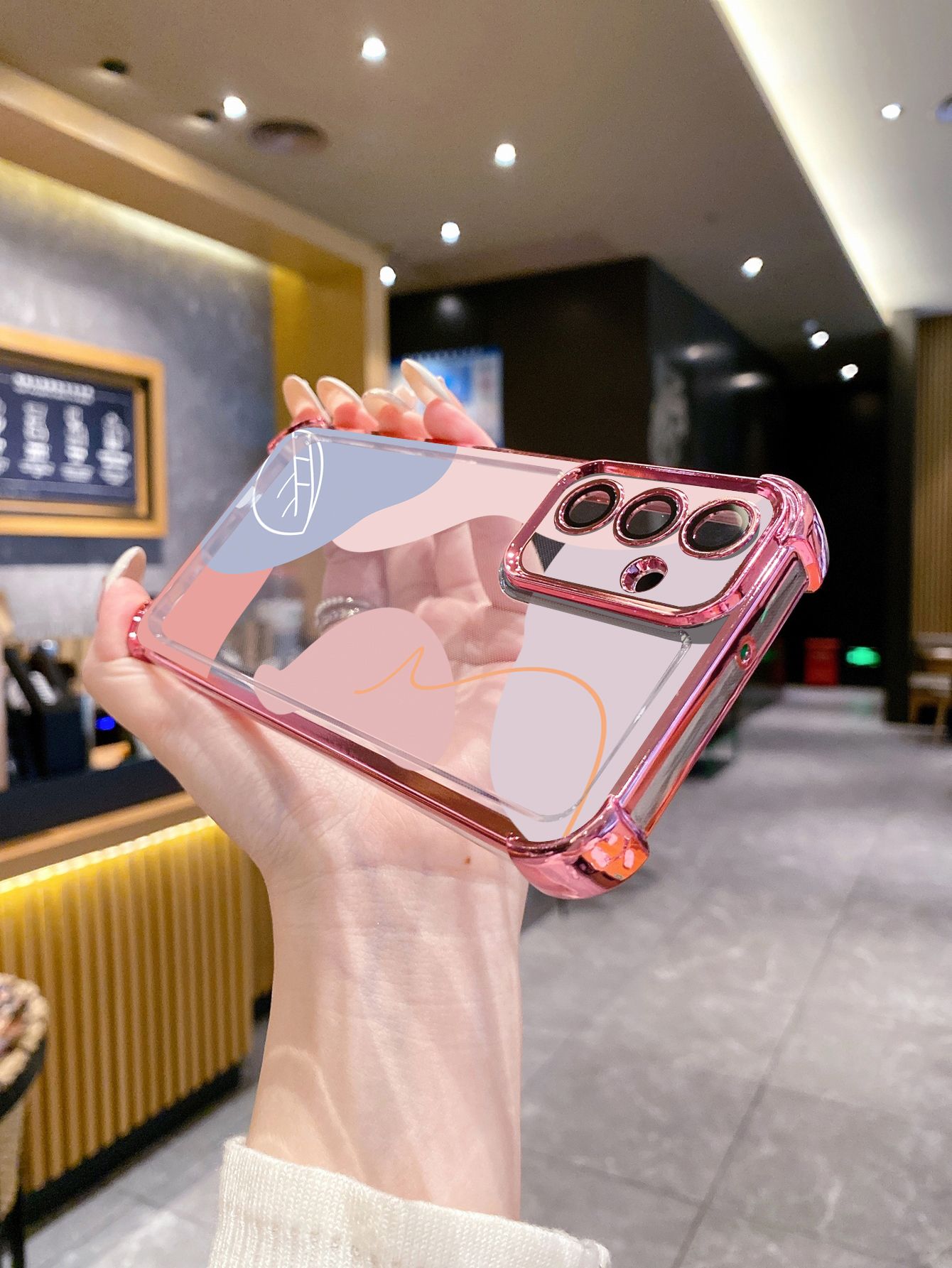 For Samsung Galaxy A15 A05 A35 A55 A14 A34 A33 A53 A73 A32 A56 A36 A06 A16 Morandi Color Plating Frame Clear Phone Case Anti-shock Cover