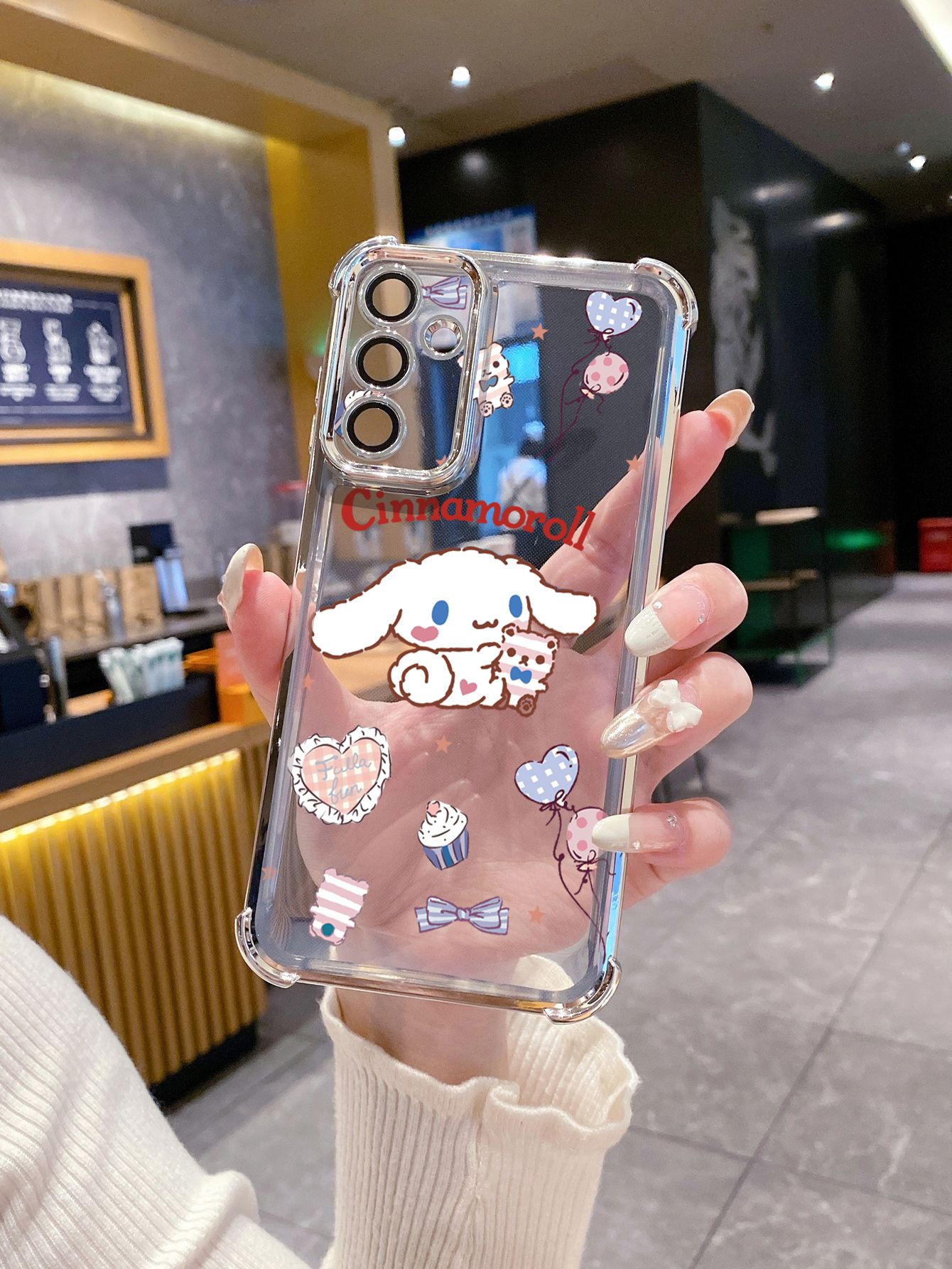 For Infinix Hot 50i 40i 40 Pro 30 Play Note 30 Smart 9 8 Cinnamoroll Plating Frame Clear Phone Case Anti-shock Cover