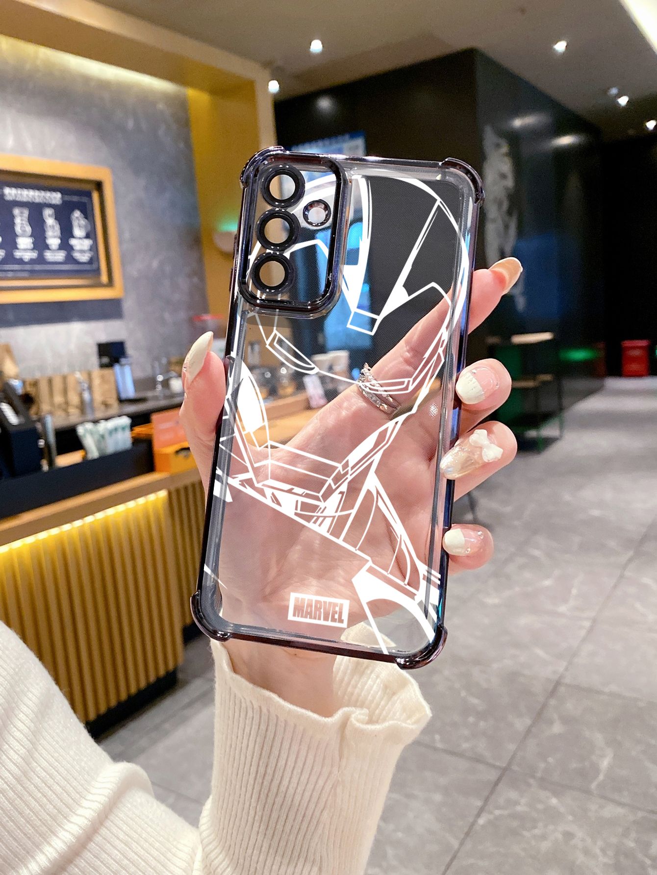 For Xiaomi Redmi Note 14 13 Pro 5G 12S 4G 12 Turbo 11S 13C 12C Spider-Man Plating Frame Clear Phone Case Anti-shock Cover