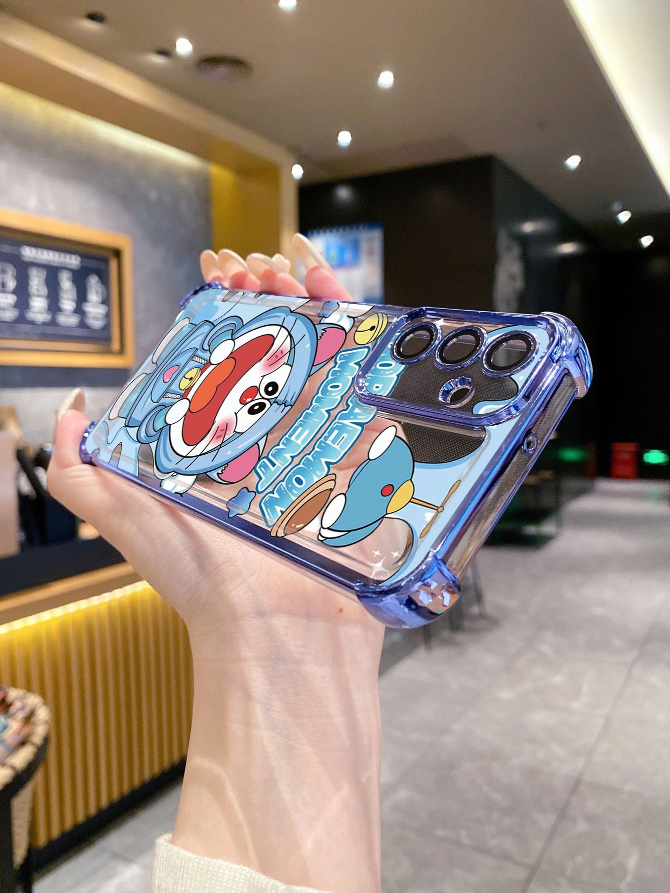 For OPPO A3X A2 Pro A1 A60 A18 A38 A17 A16 A57 A77 4G A59 A98 A78 A58 5G Stitch Angel Couple Plating Frame Clear Phone Case Anti-shock Cover