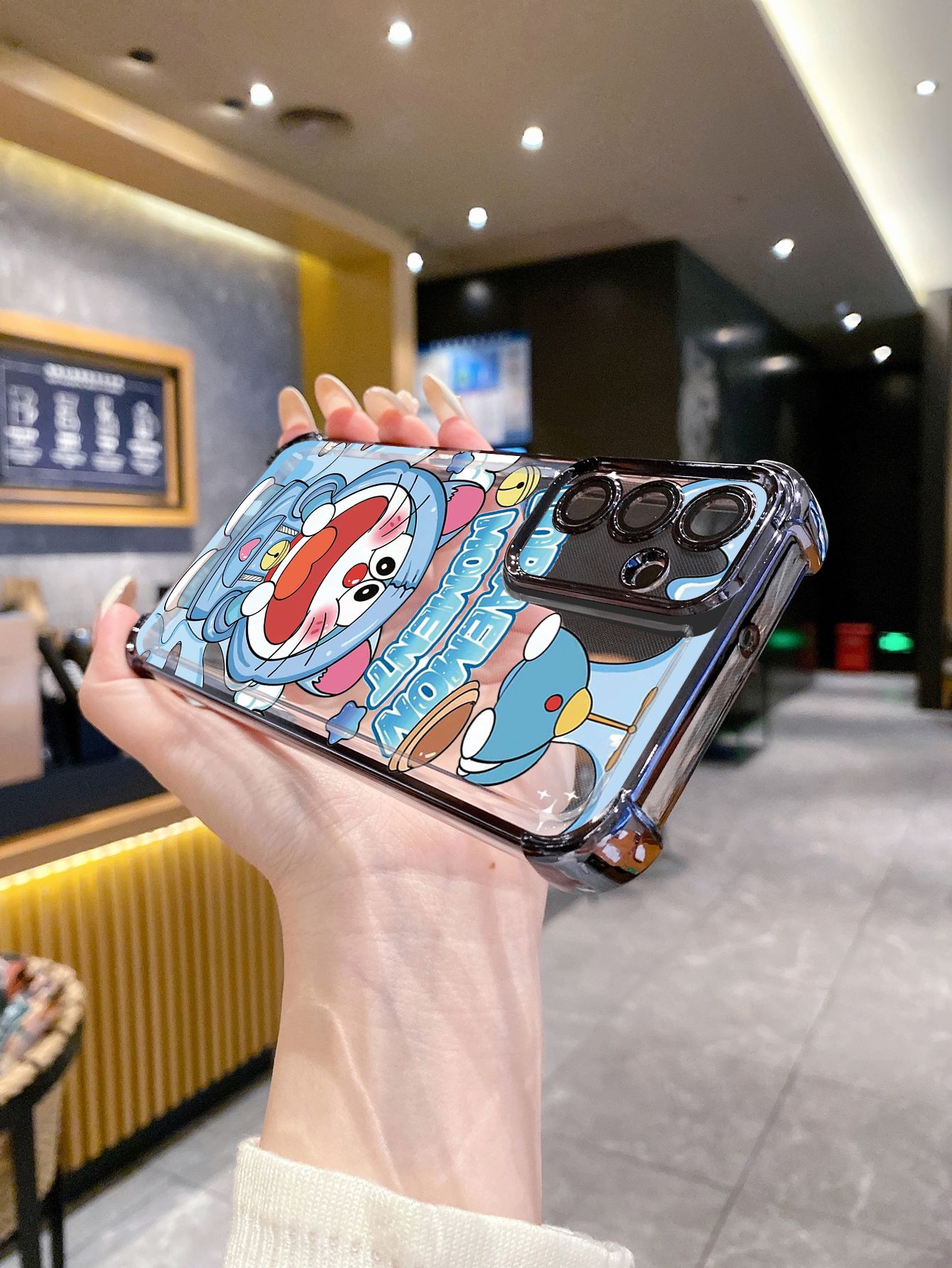 For OPPO A3X A2 Pro A1 A60 A18 A38 A17 A16 A57 A77 4G A59 A98 A78 A58 5G Stitch Angel Couple Plating Frame Clear Phone Case Anti-shock Cover