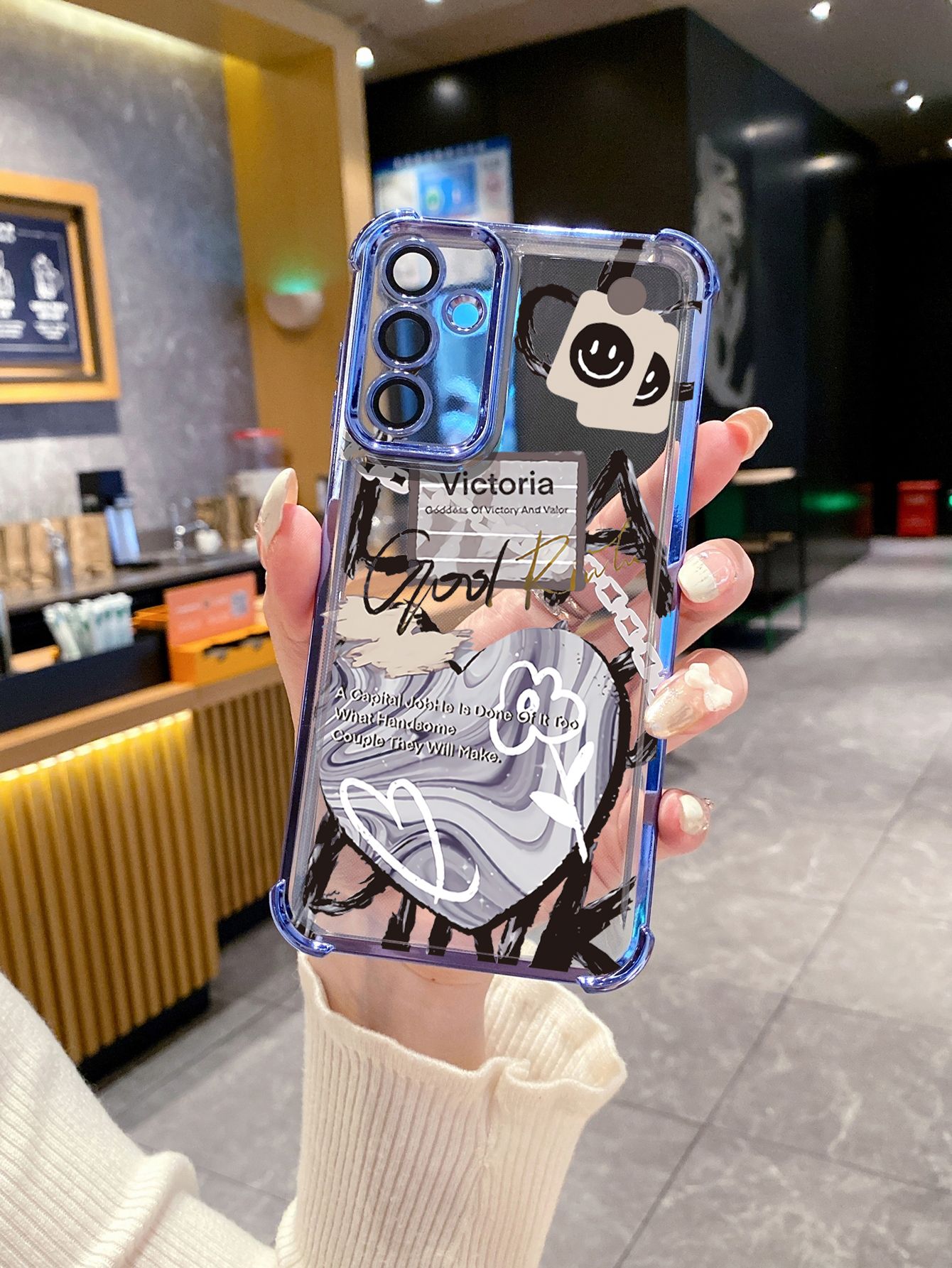 For Huawei Pura 70 Ultra Mate 60 70 Pro Honor 300 200 X9A 90 Lite Smile Heart Plating Frame Clear Phone Case Anti-shock Cover
