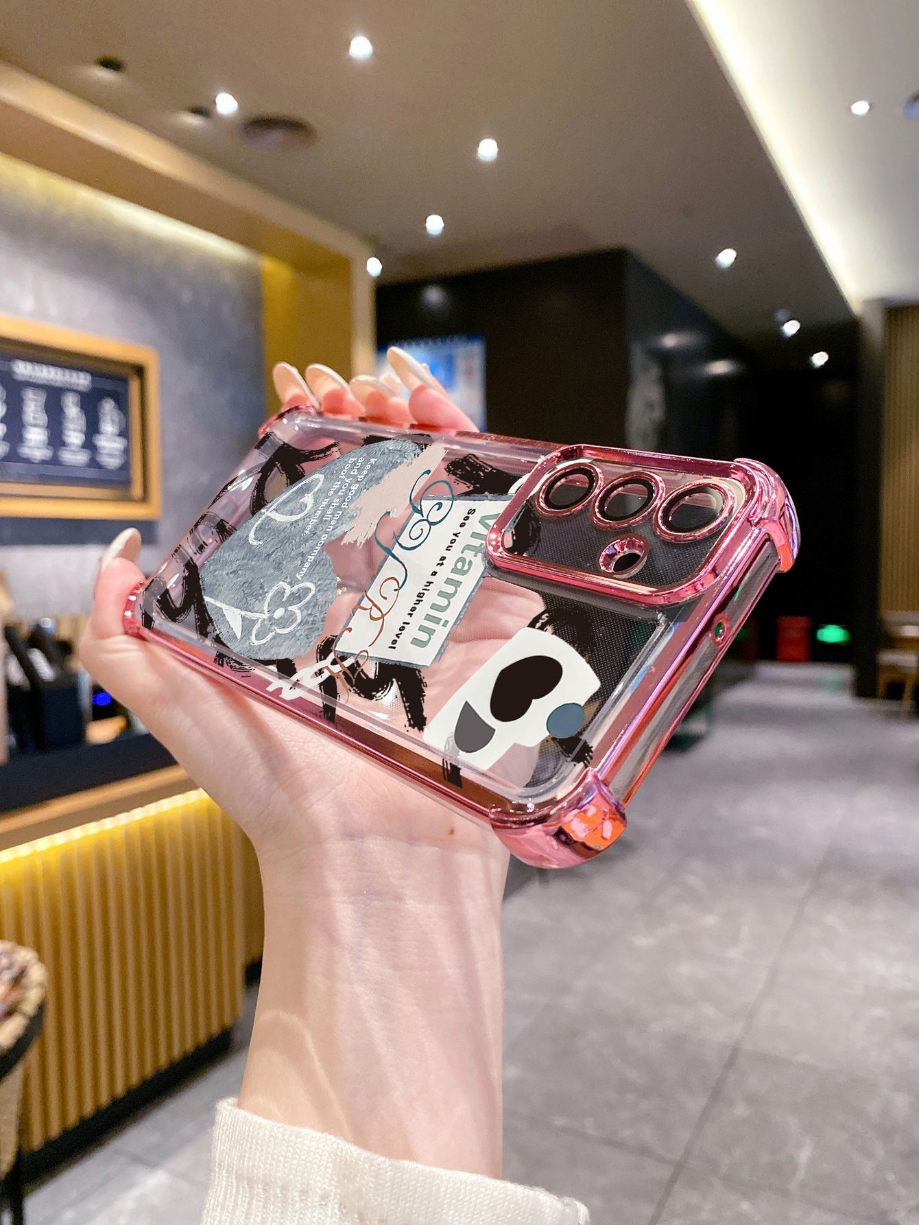 For Huawei Pura 70 Ultra Mate 60 70 Pro Honor 300 200 X9A 90 Lite Smile Heart Plating Frame Clear Phone Case Anti-shock Cover