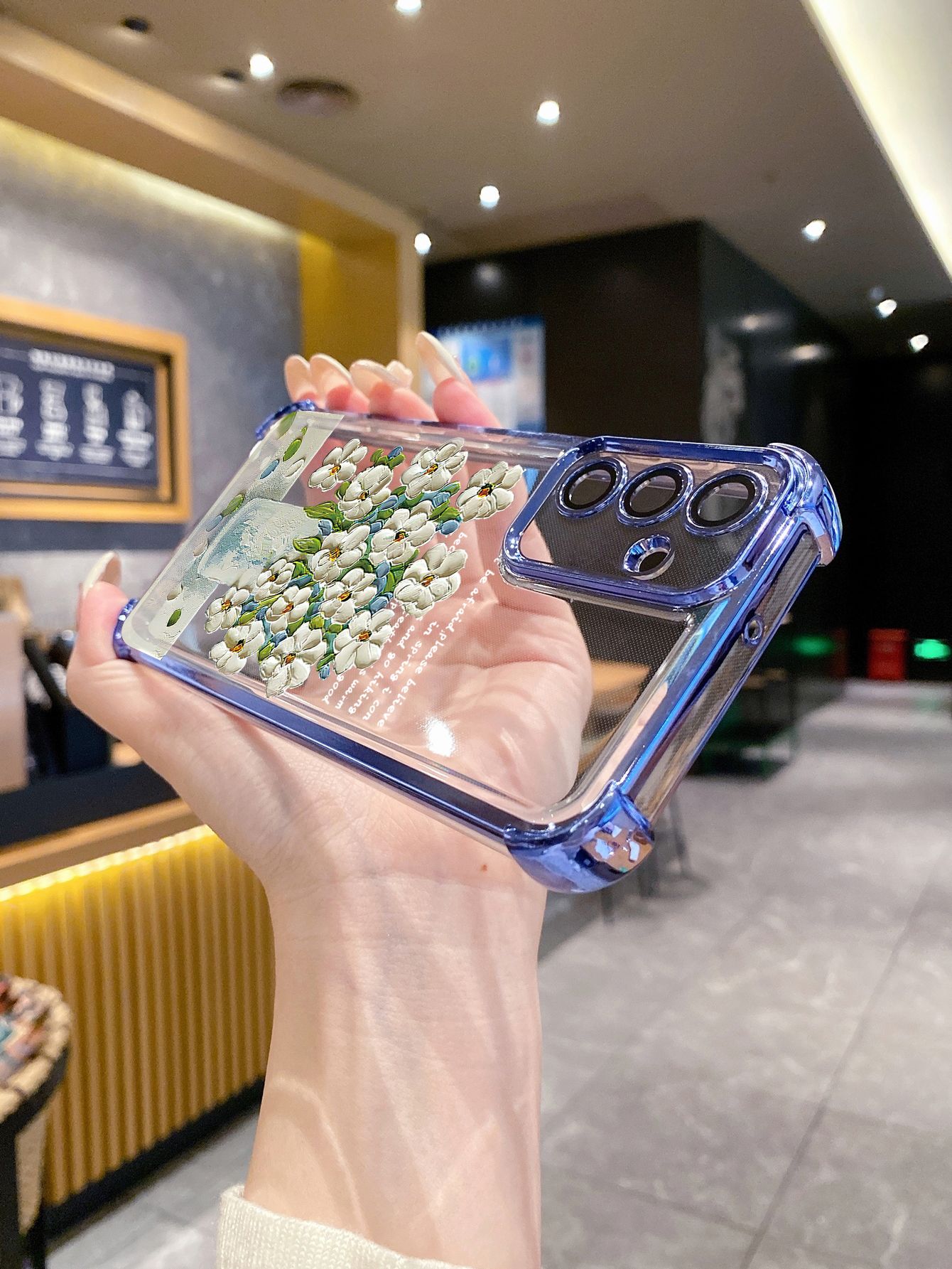 For Huawei Pura 70 Ultra Mate 60 70 Pro Honor 300 200 X9A 90 Lite Smile Flower Plating Frame Clear Phone Case Anti-shock Cover