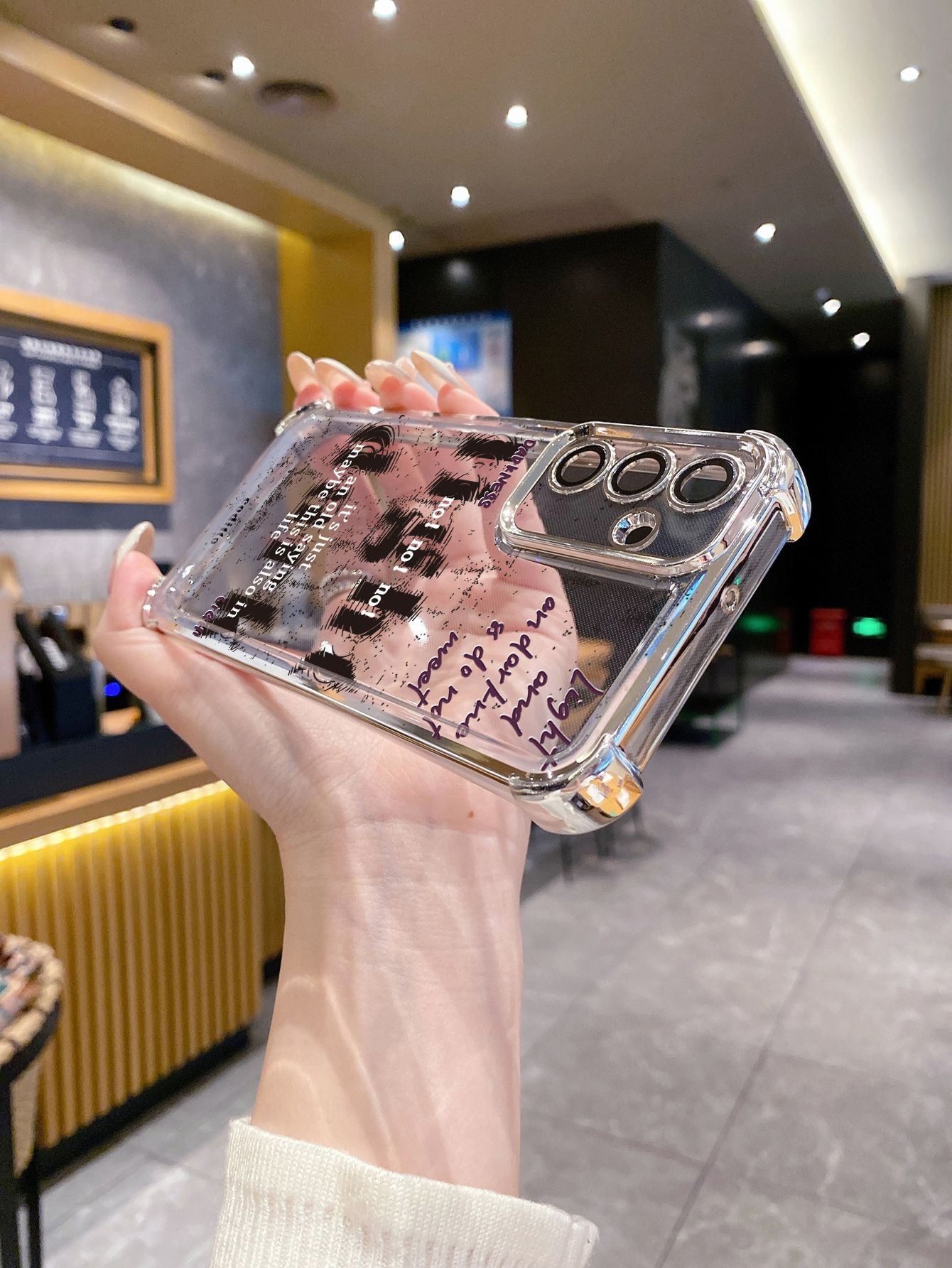 For Xiaomi Redmi Note 14 13 Pro 5G 12S 4G 12 Turbo 11S 13C 12C Light Dark Stars Plating Frame Clear Phone Case Anti-shock Cover