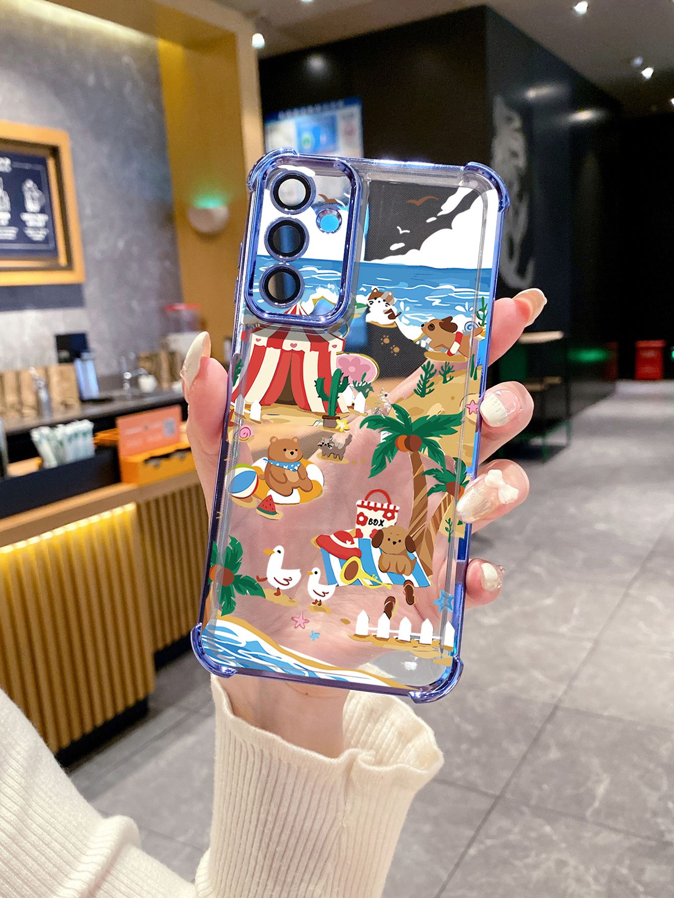 For Huawei Pura 70 Ultra Mate 60 70 Pro Honor 300 200 X9A 90 Lite Amusement Park Plating Frame Clear Phone Case Anti-shock Cover