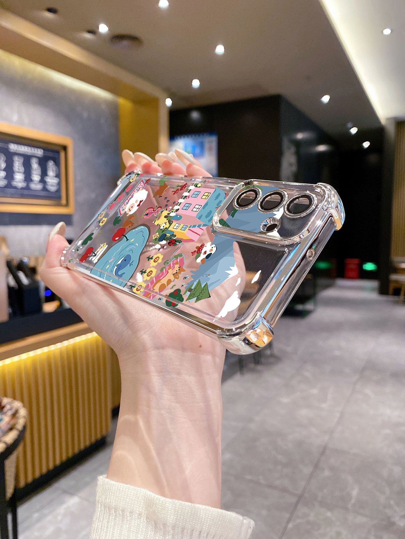 For Huawei Pura 70 Ultra Mate 60 70 Pro Honor 300 200 X9A 90 Lite Amusement Park Plating Frame Clear Phone Case Anti-shock Cover