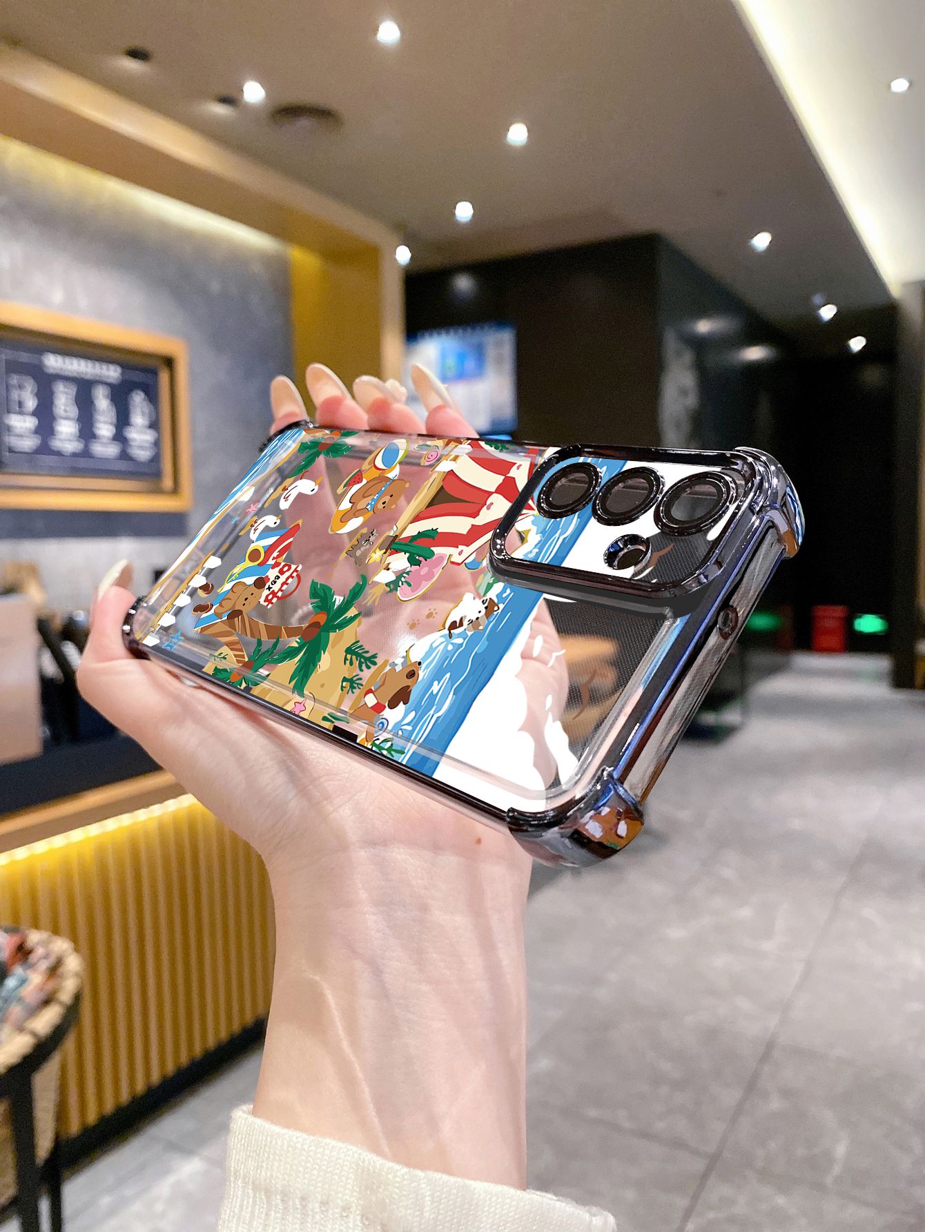 For Huawei Pura 70 Ultra Mate 60 70 Pro Honor 300 200 X9A 90 Lite Amusement Park Plating Frame Clear Phone Case Anti-shock Cover