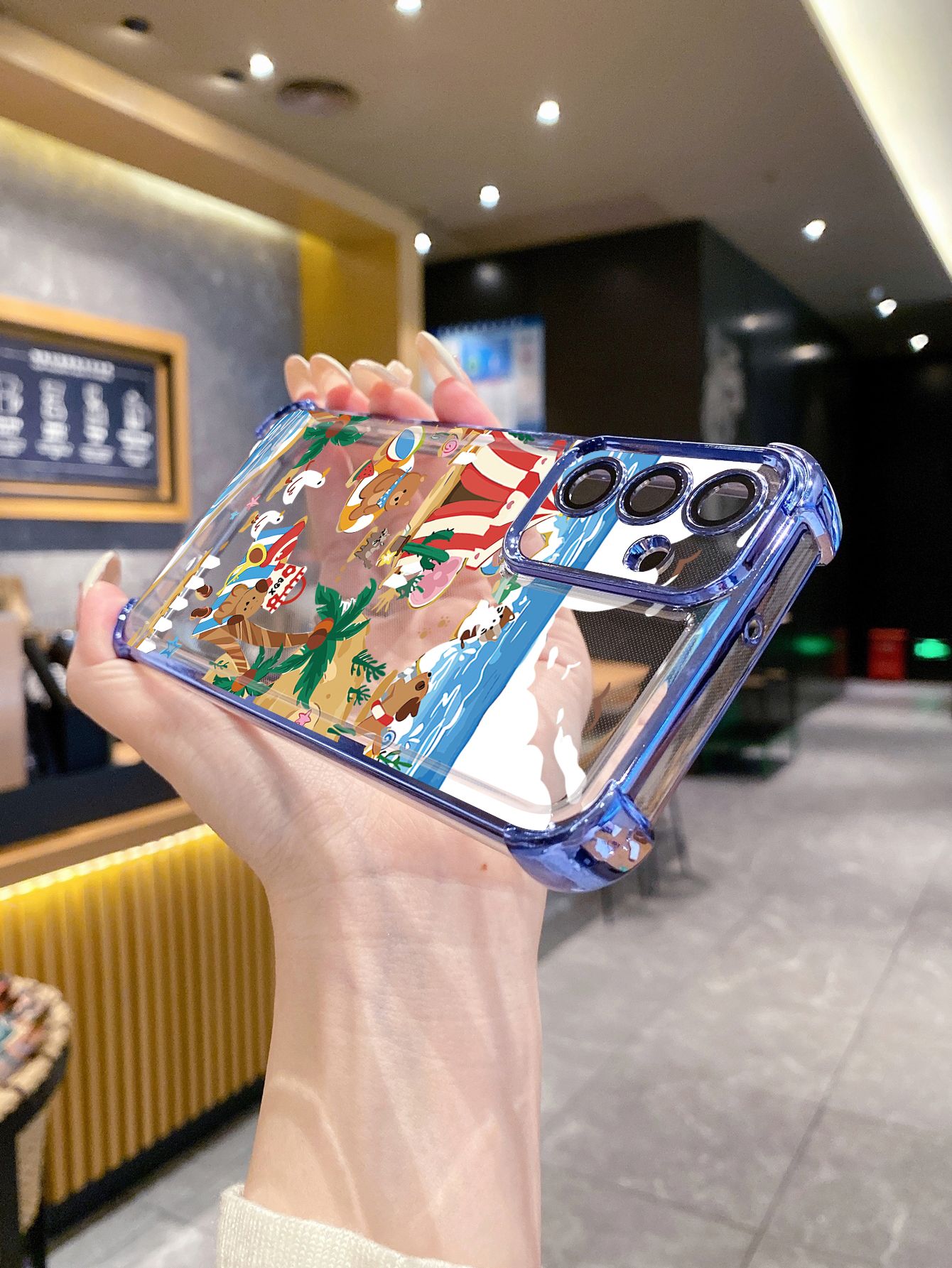 For Huawei Pura 70 Ultra Mate 60 70 Pro Honor 300 200 X9A 90 Lite Amusement Park Plating Frame Clear Phone Case Anti-shock Cover