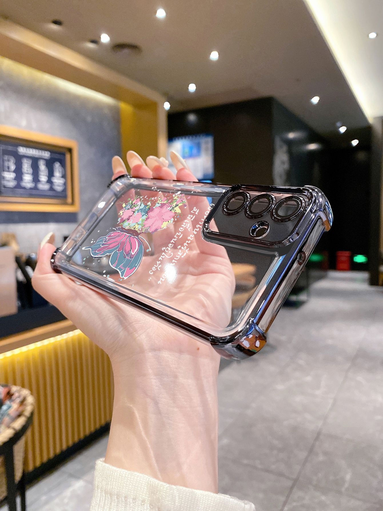 For Huawei Pura 70 Ultra Mate 60 70 Pro Honor 300 200 X9A 90 Lite Rose Butterfly Plating Frame Clear Phone Case Anti-shock Cover