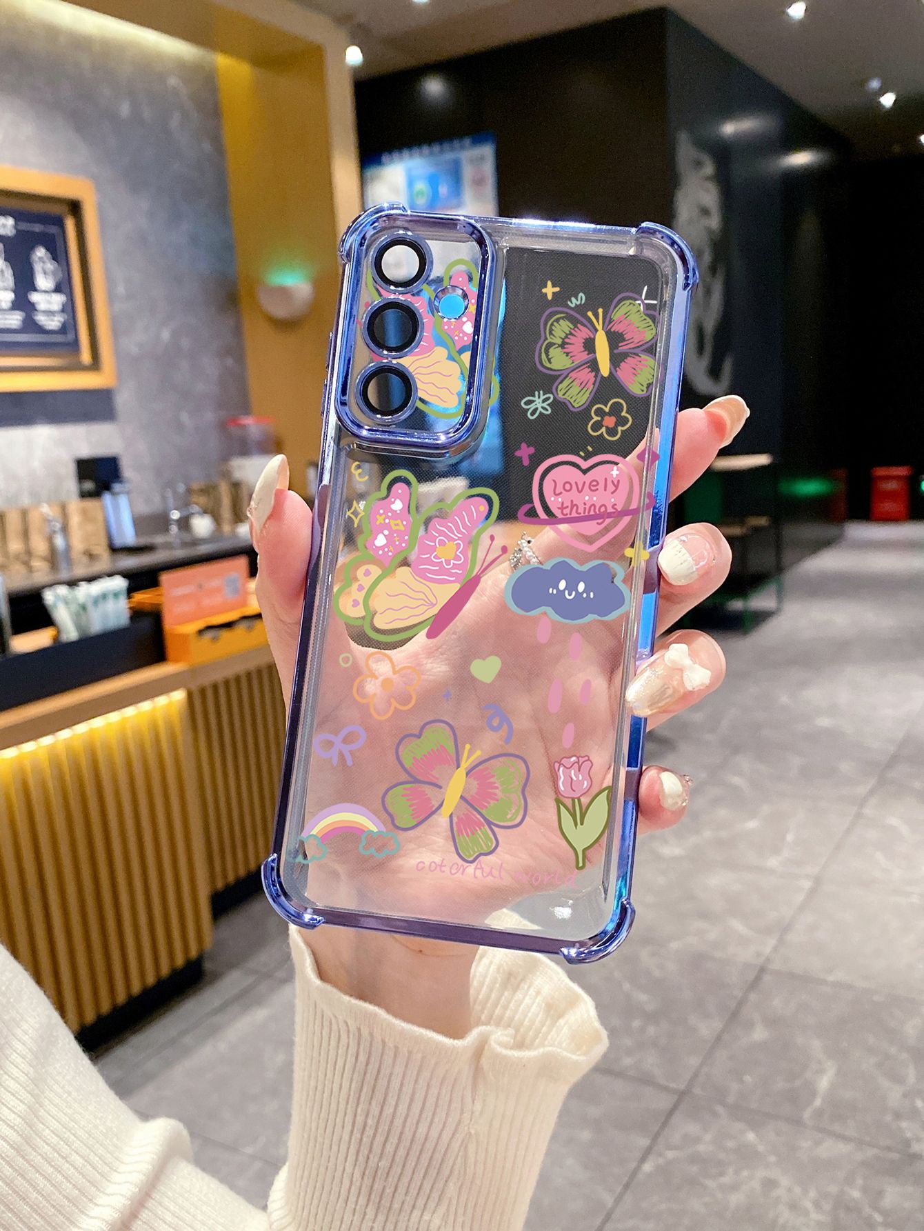 For Huawei Pura 70 Ultra Mate 60 70 Pro Honor 300 200 X9A 90 Lite Heart Flower Butterfly Plating Frame Clear Phone Case Anti-shock Cover