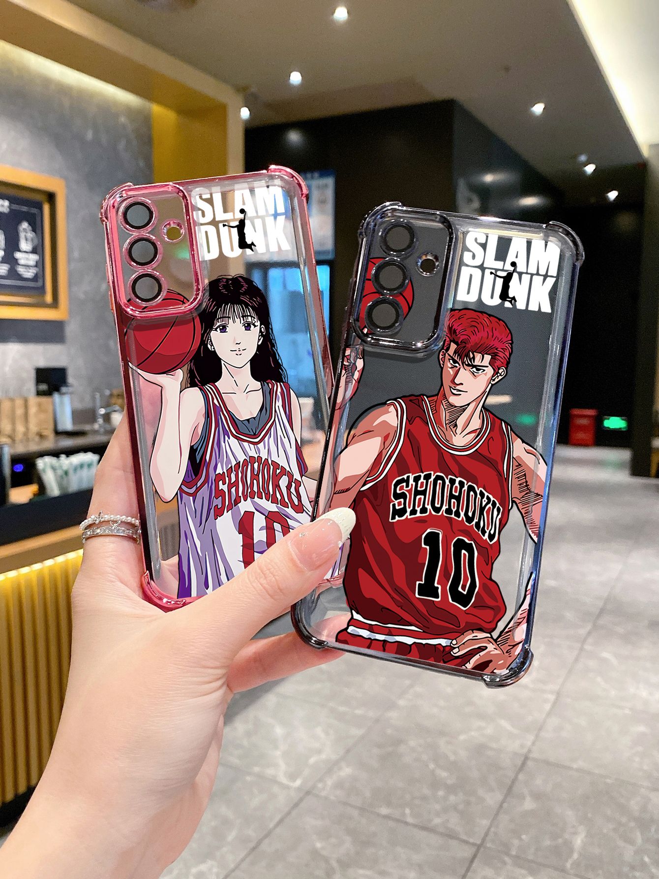 For Huawei Pura 70 Ultra Mate 60 70 Pro Honor 300 200 X9A 90 Lite SLAM DUNK Plating Frame Clear Phone Case Anti-shock Cover