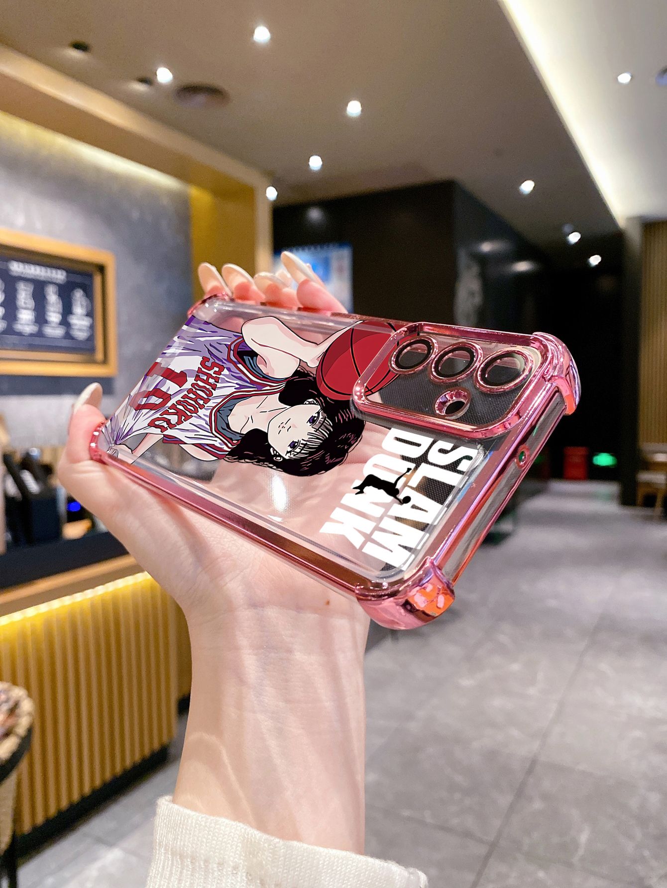 For Huawei Pura 70 Ultra Mate 60 70 Pro Honor 300 200 X9A 90 Lite SLAM DUNK Plating Frame Clear Phone Case Anti-shock Cover