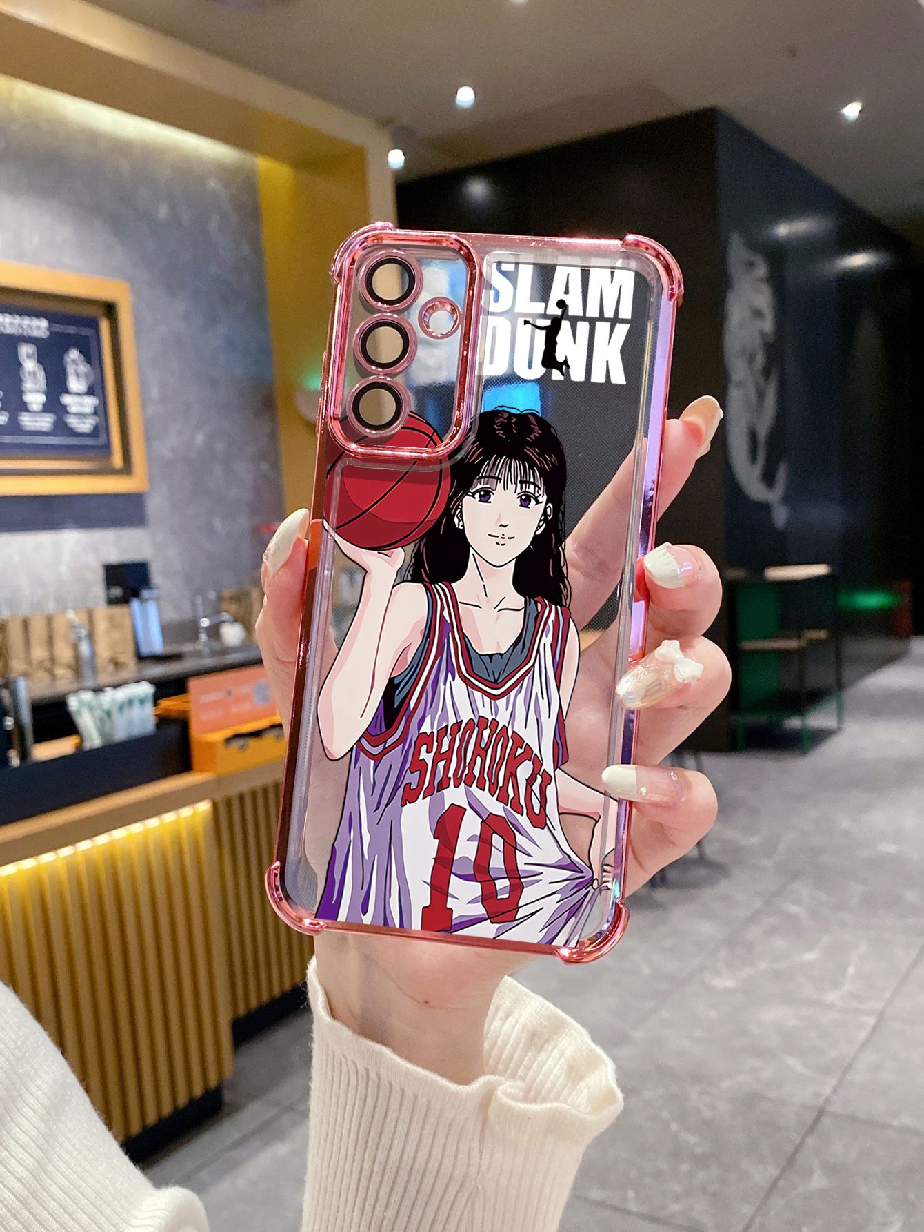 For Huawei Pura 70 Ultra Mate 60 70 Pro Honor 300 200 X9A 90 Lite SLAM DUNK Plating Frame Clear Phone Case Anti-shock Cover