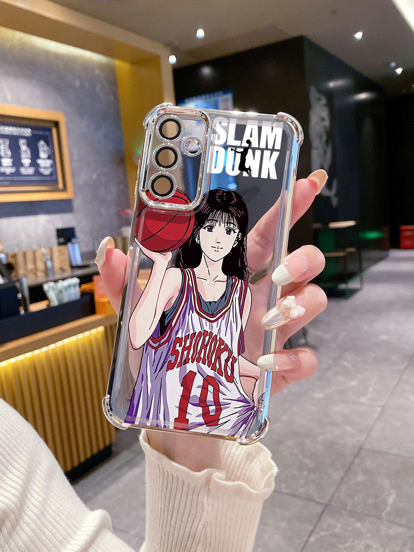 For Huawei Pura 70 Ultra Mate 60 70 Pro Honor 300 200 X9A 90 Lite SLAM DUNK Plating Frame Clear Phone Case Anti-shock Cover
