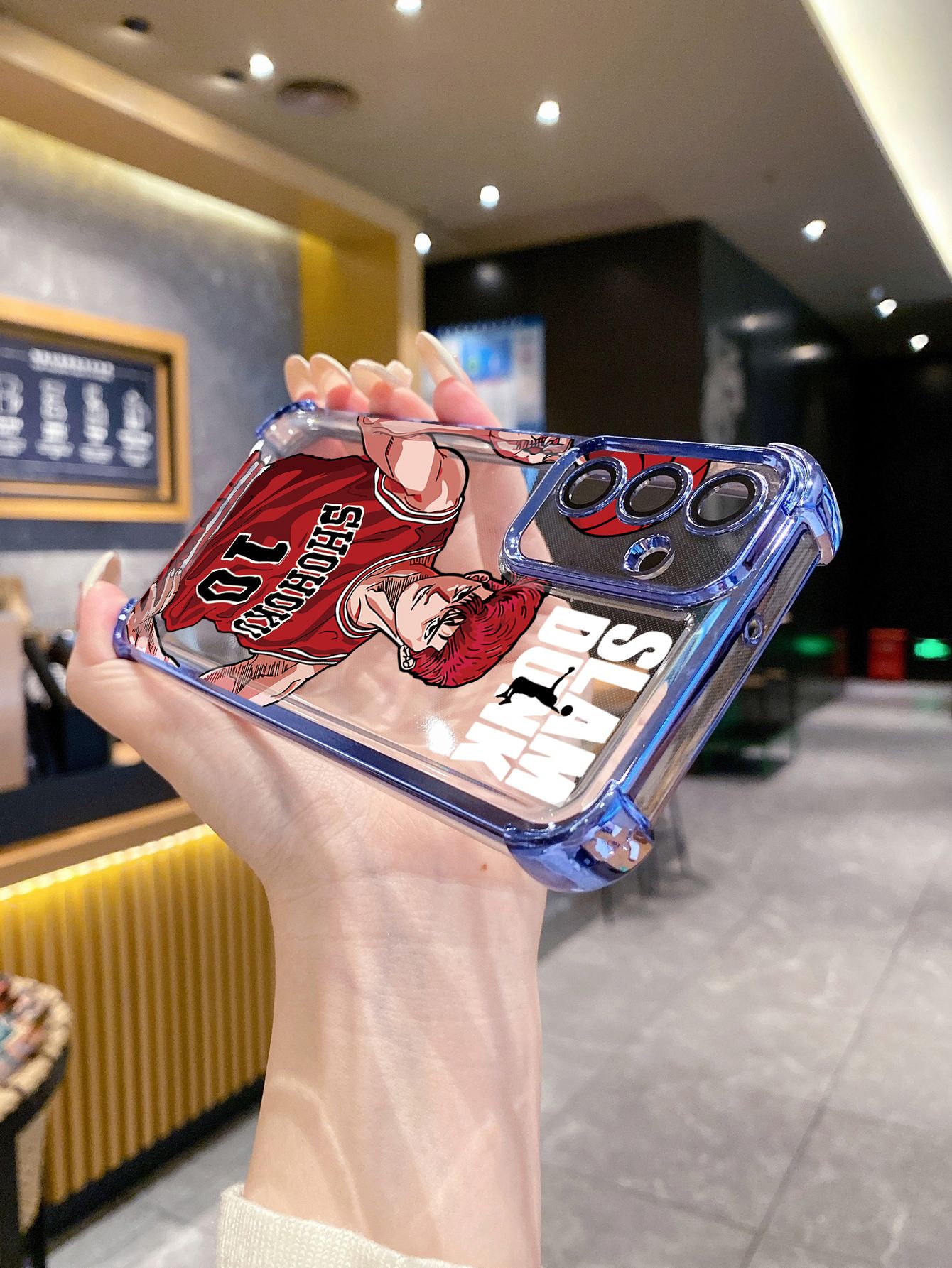 For Huawei Pura 70 Ultra Mate 60 70 Pro Honor 300 200 X9A 90 Lite SLAM DUNK Plating Frame Clear Phone Case Anti-shock Cover