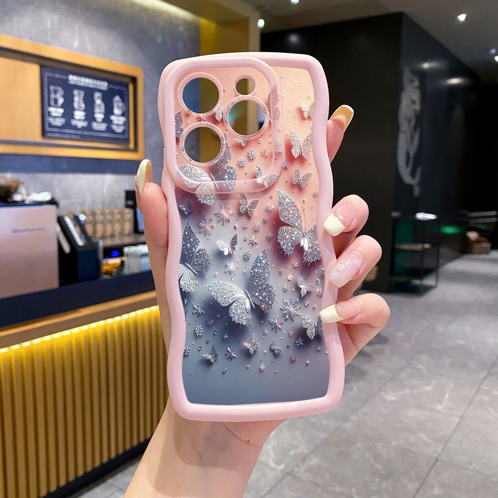 For Tecno Camon 19 Pro NEO 20 30 POP 6 GO 7 Spark GO 2023 8C 9 10 Pro 20C Butterflies Forest Wave Frame Phone Case Anti Drop Cover