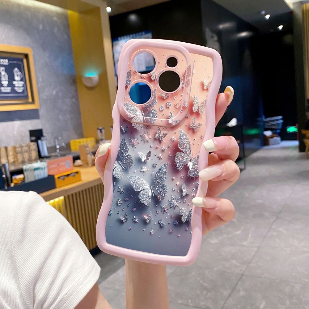 For Tecno Camon 19 Pro NEO 20 30 POP 6 GO 7 Spark GO 2023 8C 9 10 Pro 20C Butterflies Forest Wave Frame Phone Case Anti Drop Cover