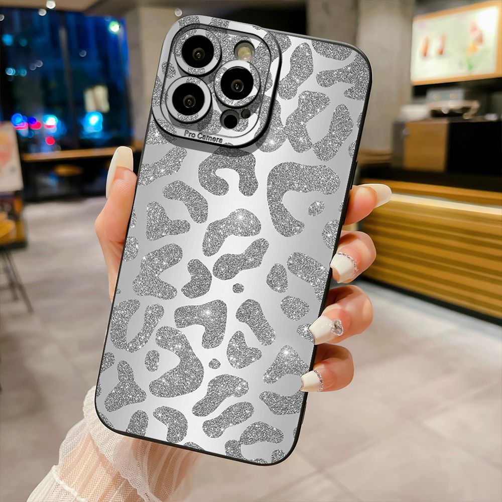 For iPhone 16 Pro Max 14 Plus 13 Pro Max 12 11 XR 8 7 SE 2022 XS Max Gradient Leopard Full Protective Case Anti Drop Cover