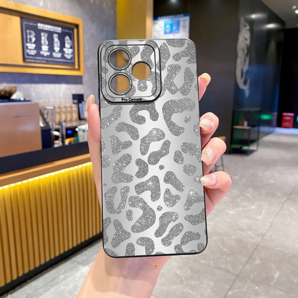 For Realme C61 C63 C65 C67 C53 C51 Note 50 60 C21 C33 C30 C35 C11 2021 C12 C15 C21Y C25Y Realme 12 13 Gradient Leopard Full Protective Case Anti Drop Cover