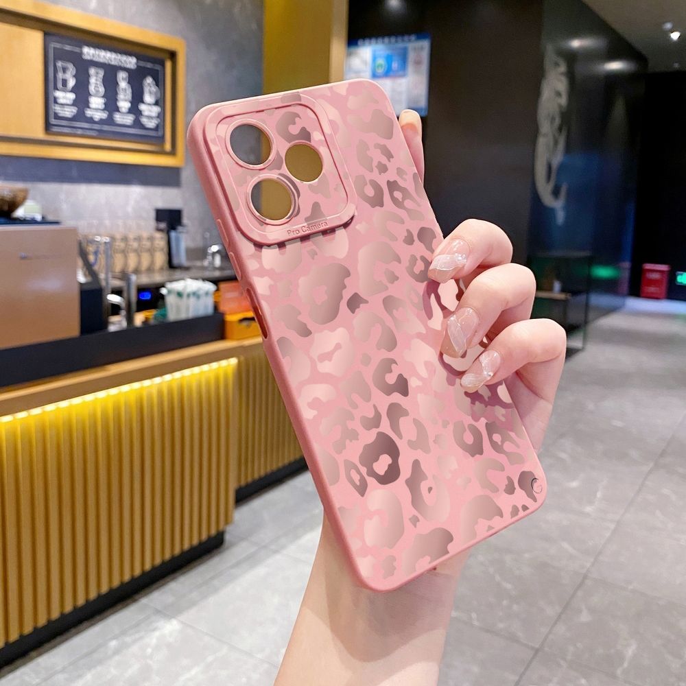 For Realme C61 C63 C65 C67 C53 C51 Note 50 60 C21 C33 C30 C35 C11 2021 C12 C15 C21Y C25Y Realme 12 13 Gradient Leopard Full Protective Case Anti Drop Cover